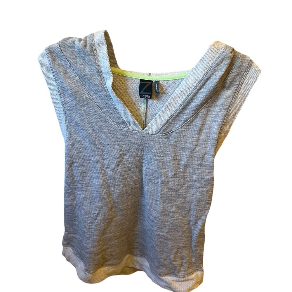 Zella Light Gray Sleeveless Hoodie